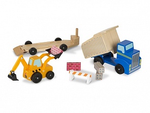 Набор машинок - Самосвал и погрузчик (Melissa&Doug, 2757_md) Набор машинок - Самосвал и погрузчик (Melissa&Doug, 2757_md)